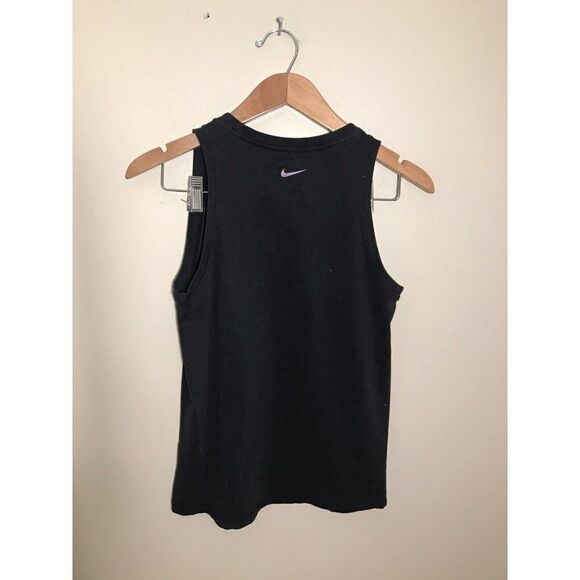 Nike Dry Womens Just Do It Script Tank Top Women’s XS Cursive Activewear Black - Picture 4 of 6